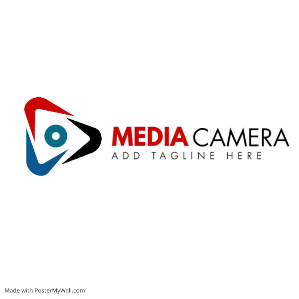 red and black photography color logo