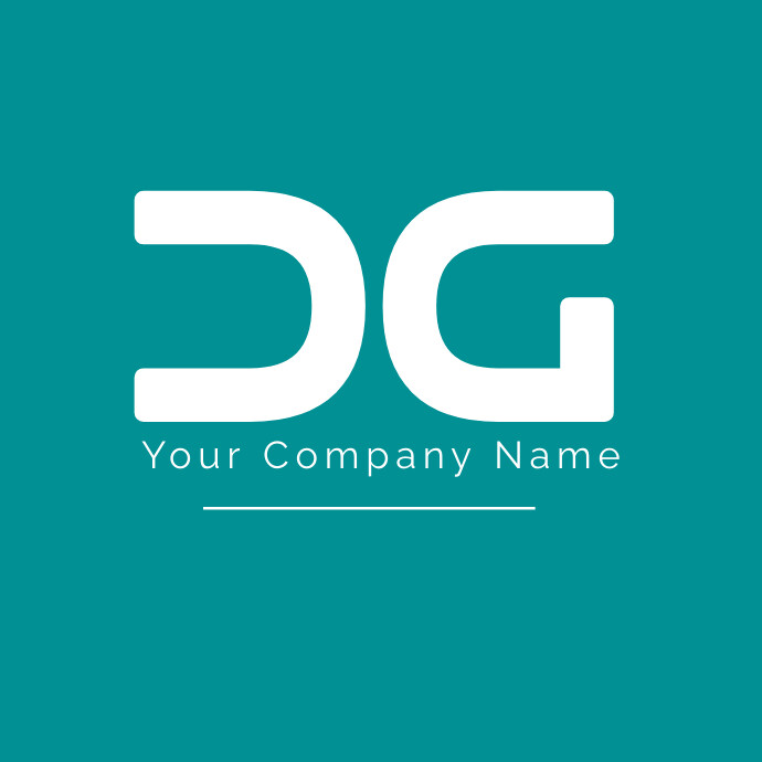 Dg Typography DG logo , Business logo Template | PosterMyWall