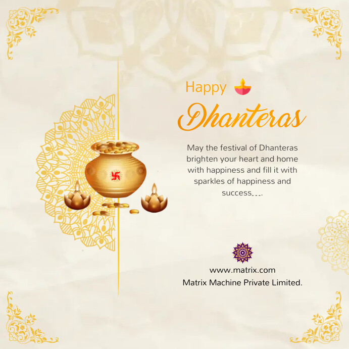 dhanteras Instagram Post template