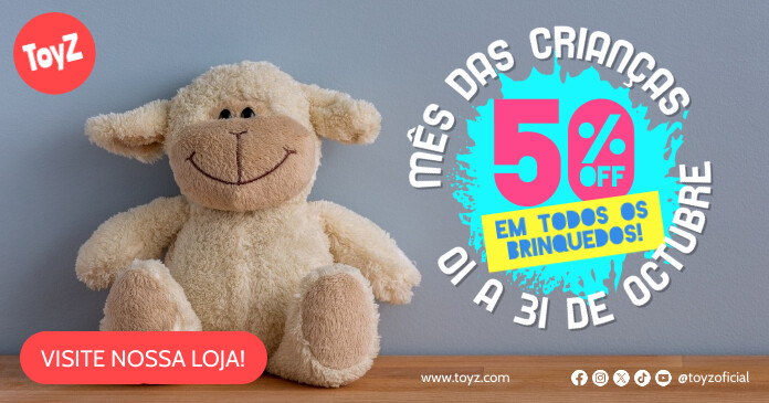 Dia das crianças oferta de brinquedos toys Facebook Shared Image template