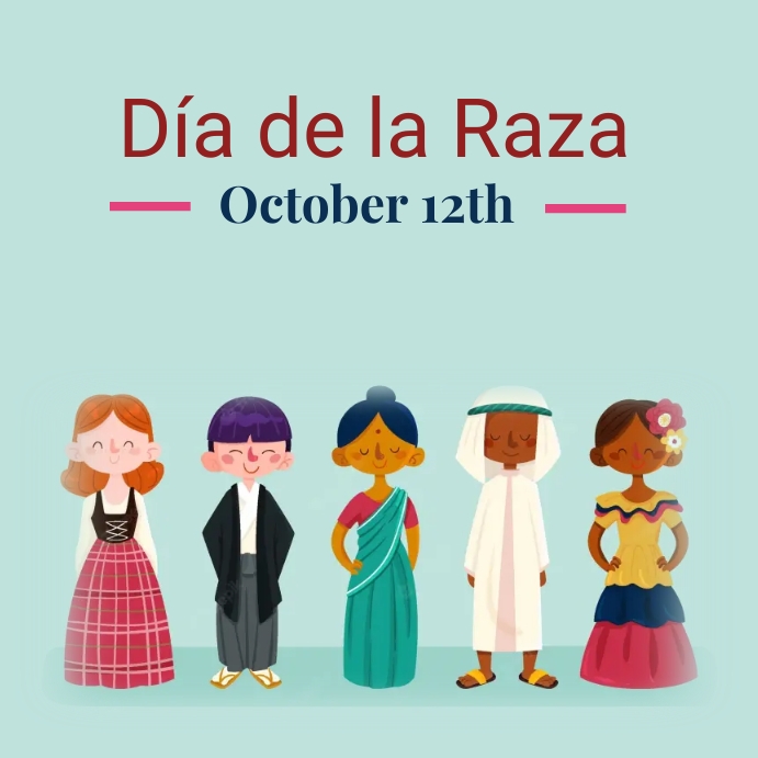 dia de la raza Template | PosterMyWall
