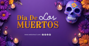 Dia de los muertos, festival,event Facebook Gedeelde Prent template