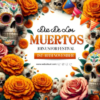 Dia de los muertos, festival,event Iphosti le-Instagram template