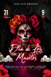 Dia De Los Muertos Banner template