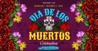 DIA DE LOS MUERTOS BANNER Изображение, которым поделились на Facebook template