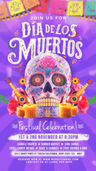 Dia De Los Muertos Celebration Template Instagram Story