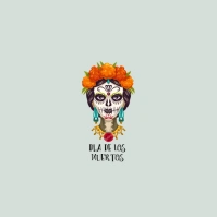 Dia de los Muertos Logo template