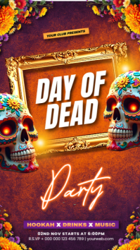 dia de los muertos Instagram Story template