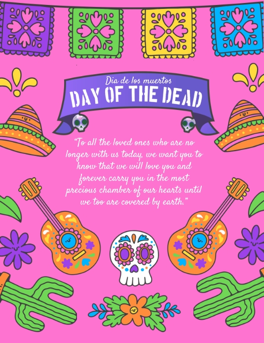 Dia de los muertos Template PosterMyWall