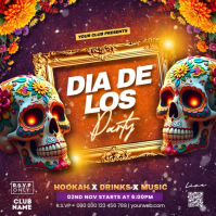 dia de los muertos Instagram Post template