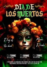 DIA DE LOS MUERTOS A4 template
