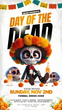 dia de los muertos Instagram-Story template