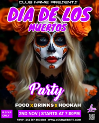 Dia de Los muertos Instagram Portrait template