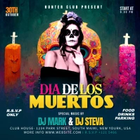 Dia De Los Muertos Square (1:1) template