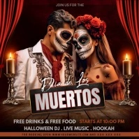 Dia de los Muertos Instagram na Post template