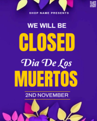 dia de los muertos Instagram Portrait template