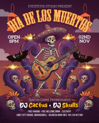 Dia De Los Muertos  Instagram Portrait Template