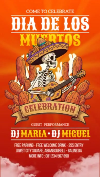 Dia De Los Muertos Instagram Story template
