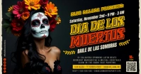 Dia De Los Muertos Party Banner Facebook Shared Image template