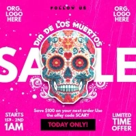 Dia De Los Muertos Sale Post Template Square (1:1)