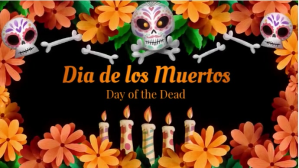 Black Day of the Dead Celebration Display digitale Template