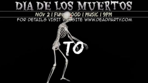 Black Dia de los Muertos Event Display digitale Template