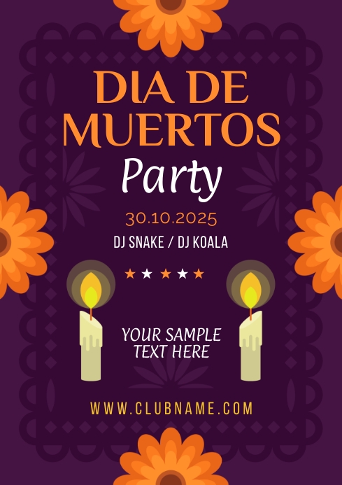 Image 9 for Dia De Los Muertos Template