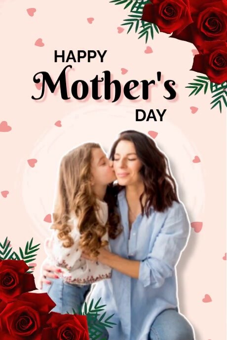 feliz día mamá Cartaz template
