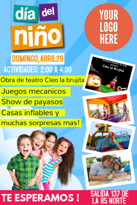 Plantilla De Dia Del Nino Postermywall