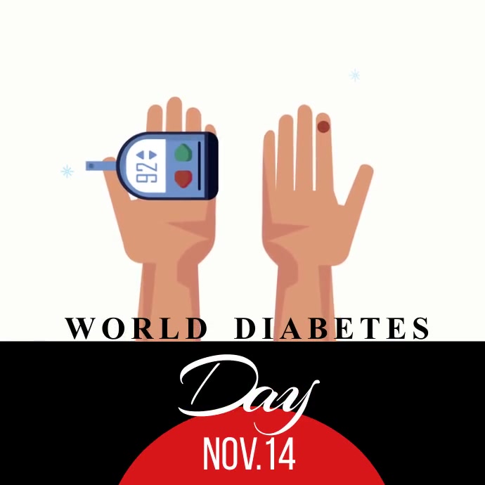Diabetes Day Animated Ad Instagram 帖子 template