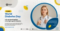 Diabetes Day Banner Gambar Bersama Facebook template