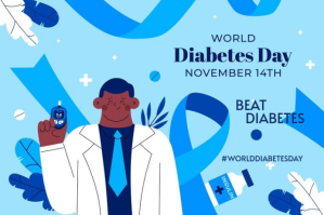 Blue Diabetes Etichetta Template