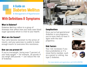 Diabetes Guide Leaflet Template Flyer (US Letter)