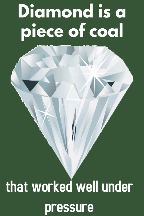 Diamond Coal Pressure Template PosterMyWall