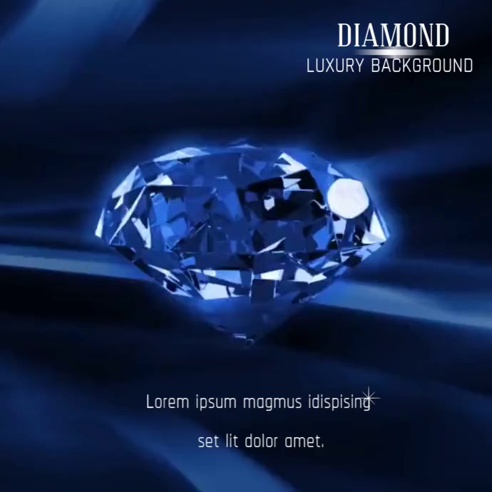 钻石背景视频广告宣传模板 Postermywall 钻石背景视频广告宣传模板 Postermywall