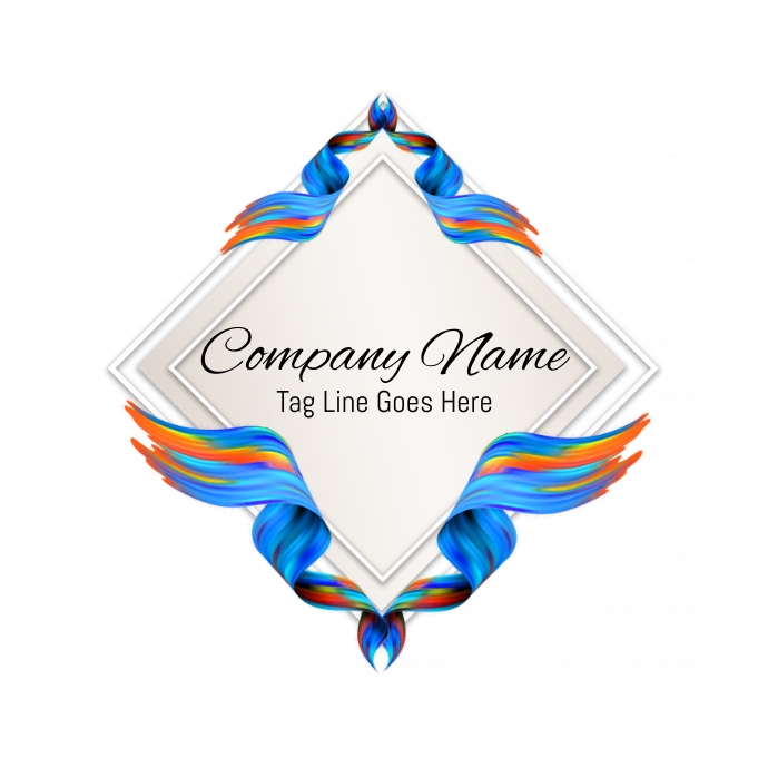 Diamond ribbon Template | PosterMyWall