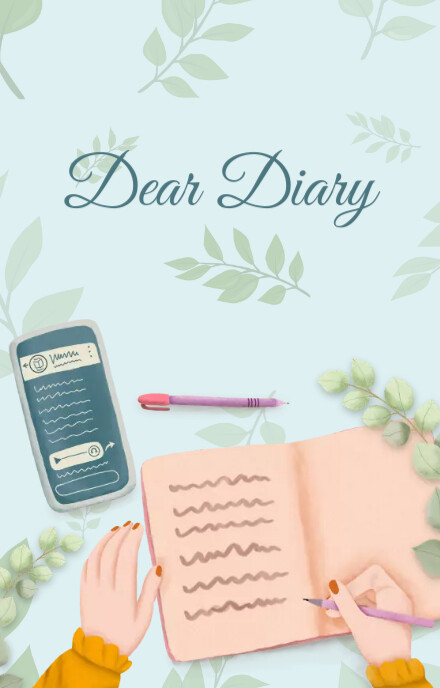 Diary Book Cover Template PosterMyWall
