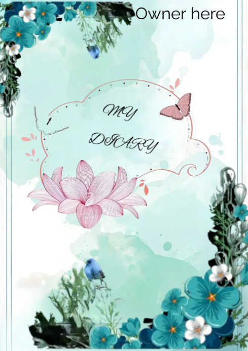 Diary cover template | PosterMyWall