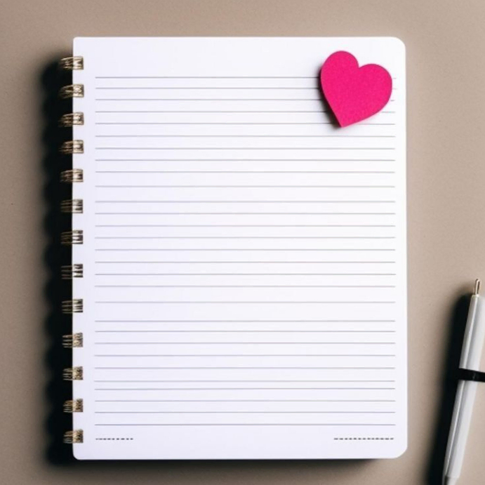 White Notebook Instagram Ad Template | PosterMyWall