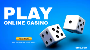 Biru Online Casino Promotion Post di Twitter Template