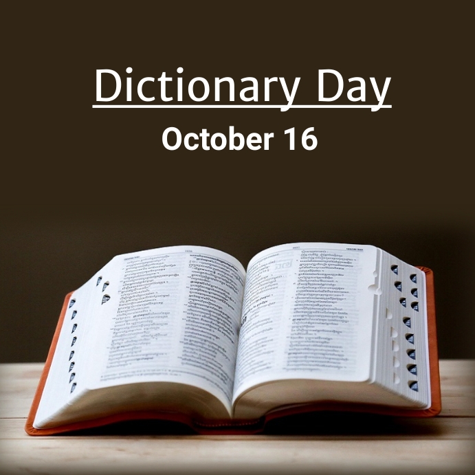 dictionary day Instagram Post template
