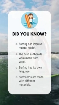 Did You Know About Surfing Instagram Story template