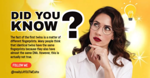 Orange Fun Facts Facebook Shared Image Template