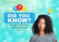 Did You Know Banner Postcard template