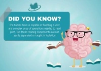 Did You Know Brain Postkarte template
