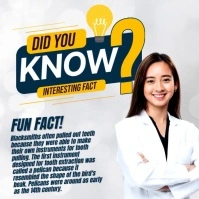 Did You Know Dentist Post Instagram template