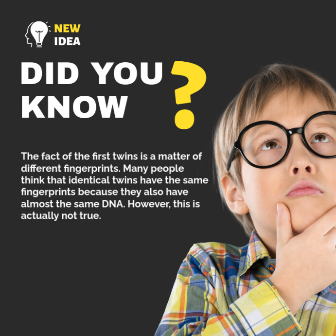 Did you know Instagram Post template