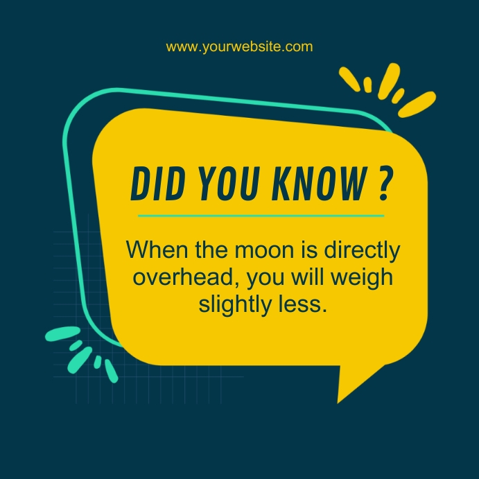 Did You Know Template PosterMyWall Did You Know Template PosterMyWall