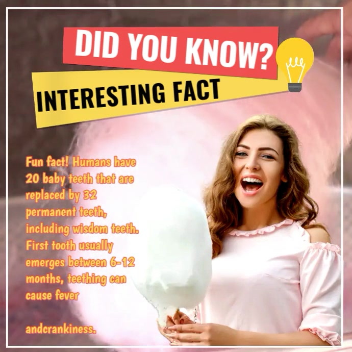 Did You Know Interesting Fact Template | PosterMyWall