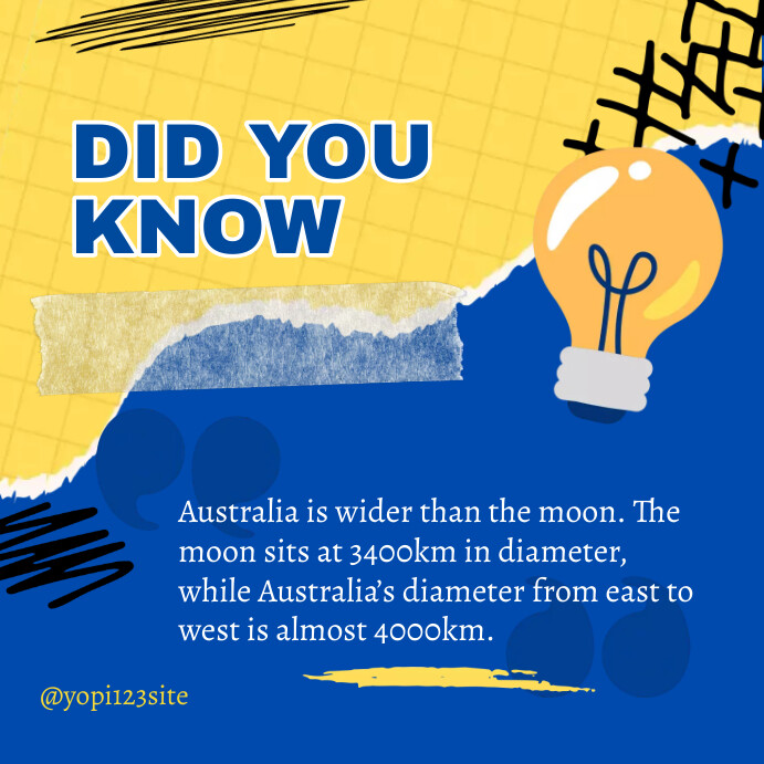 Fact Post Example did you know interesting fact instagram post Template | PosterMyWall